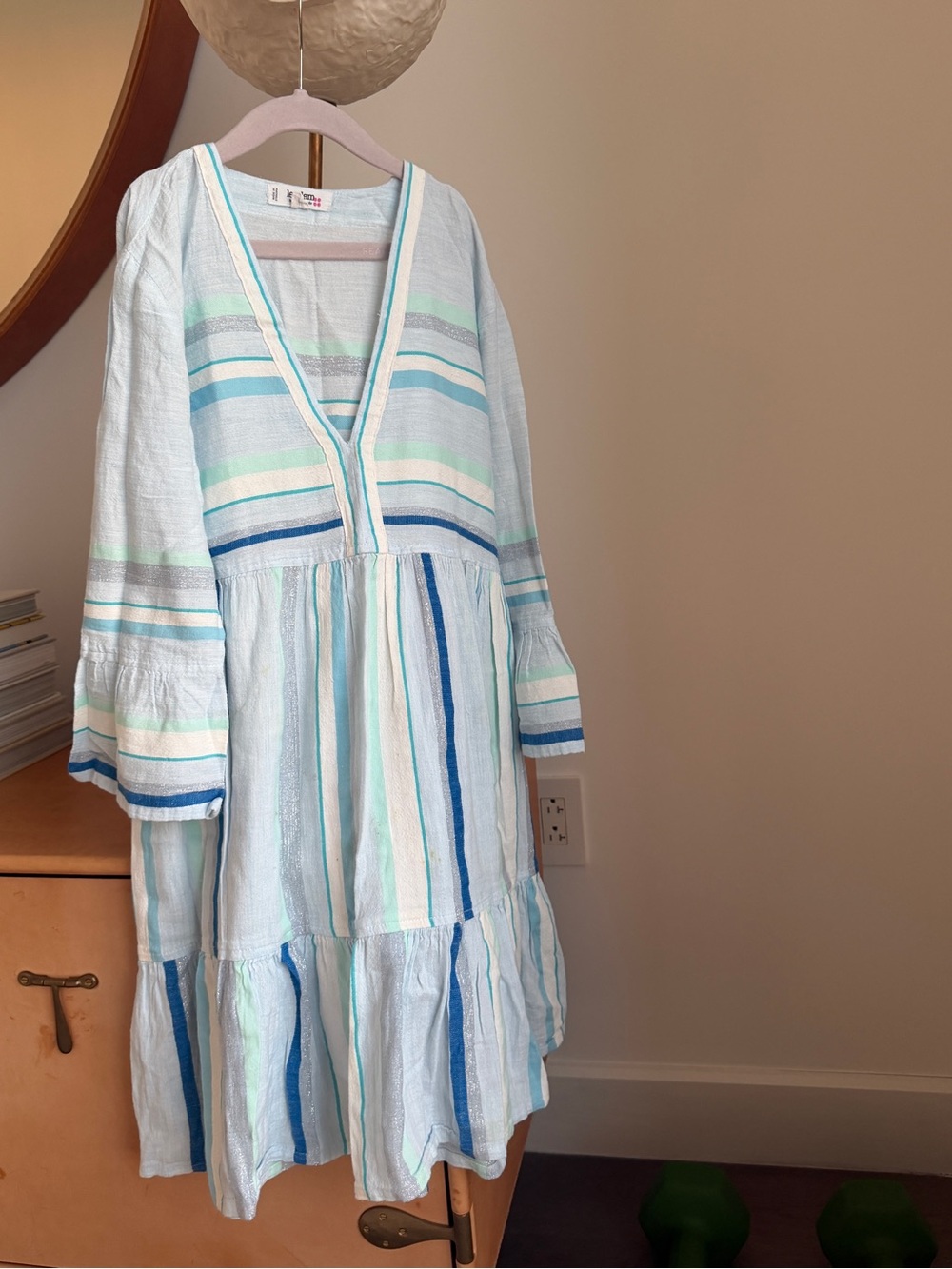 Lemlem Ruki Flutter Dress Girls Beach CoverUp. Age 10-14 years